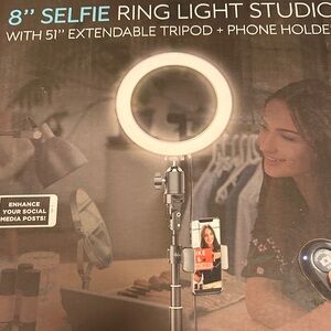 Selfie Ring Light Studio with Tripod and Phone Holder
